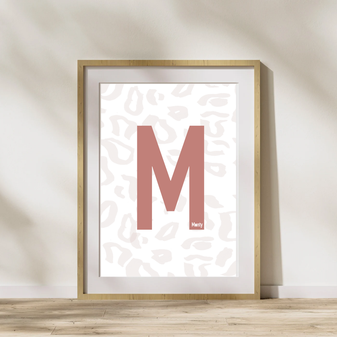 Personalised Wild Initial Print