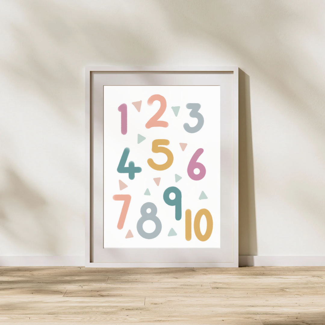 Numbers 1 - 10 Preschool Children’s Print