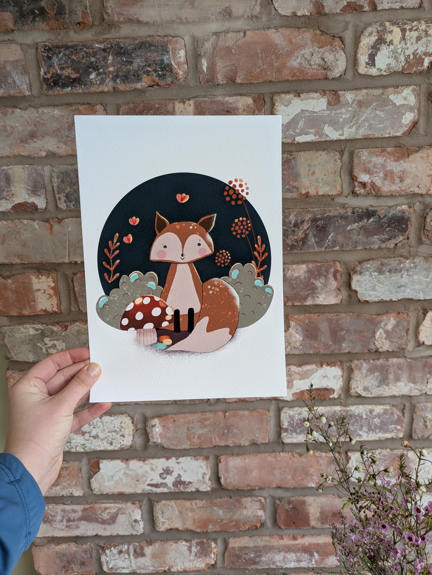 Woodland Fox Children’s Print