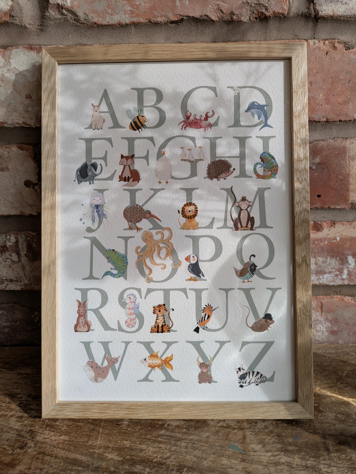 Animal Alphabet Print A-Z