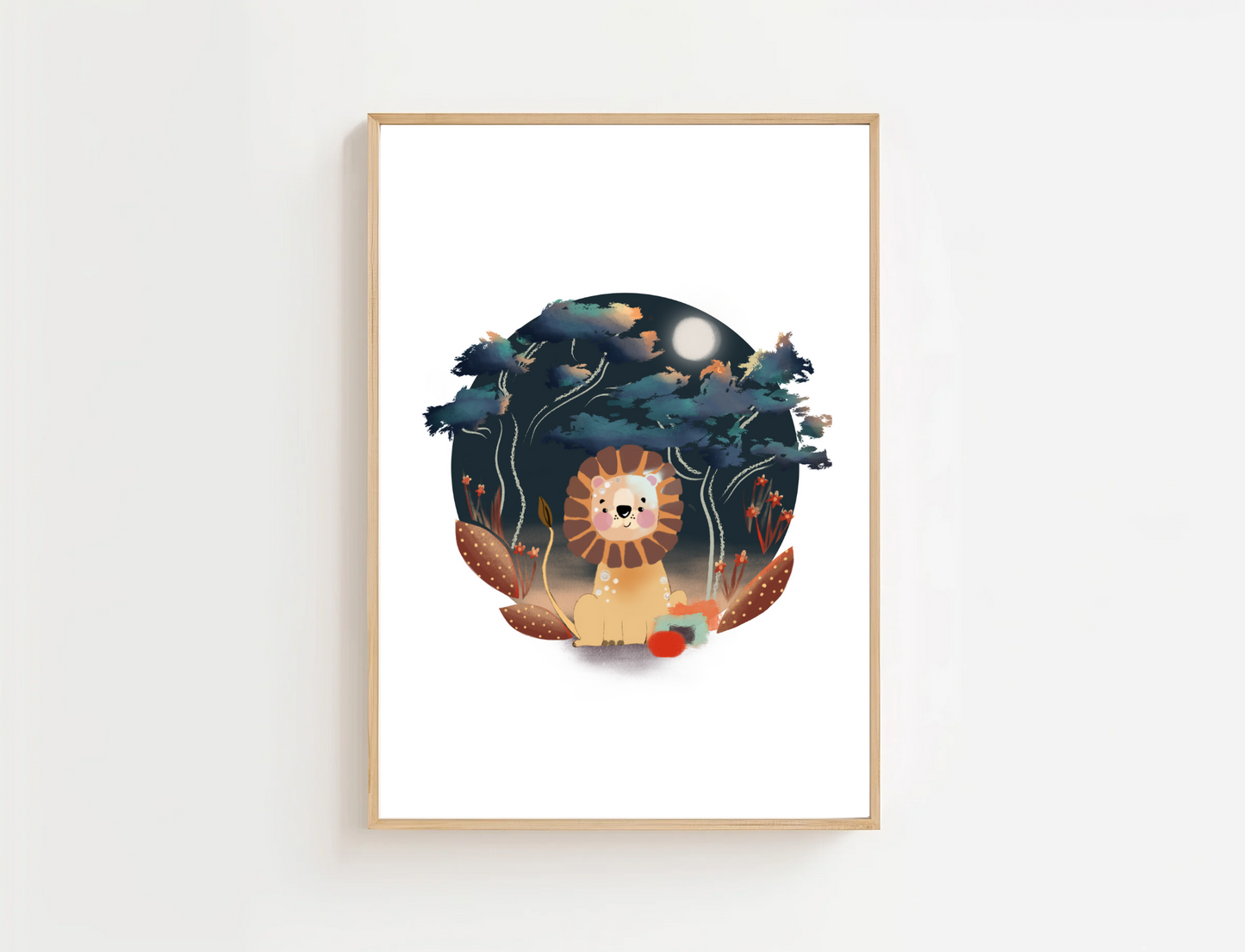 Jungle Lion Children’s Print