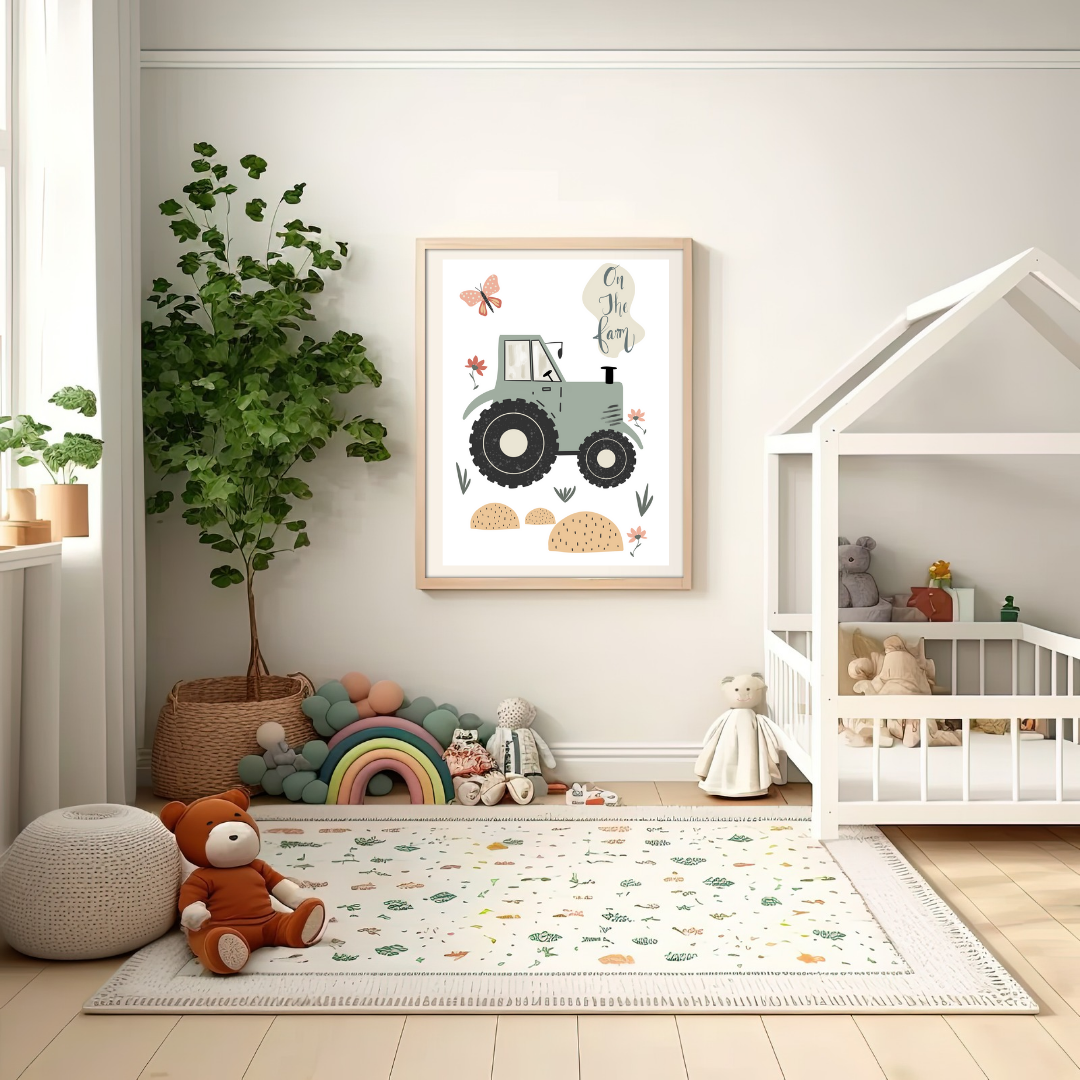 On the Farm | Tractor Print
