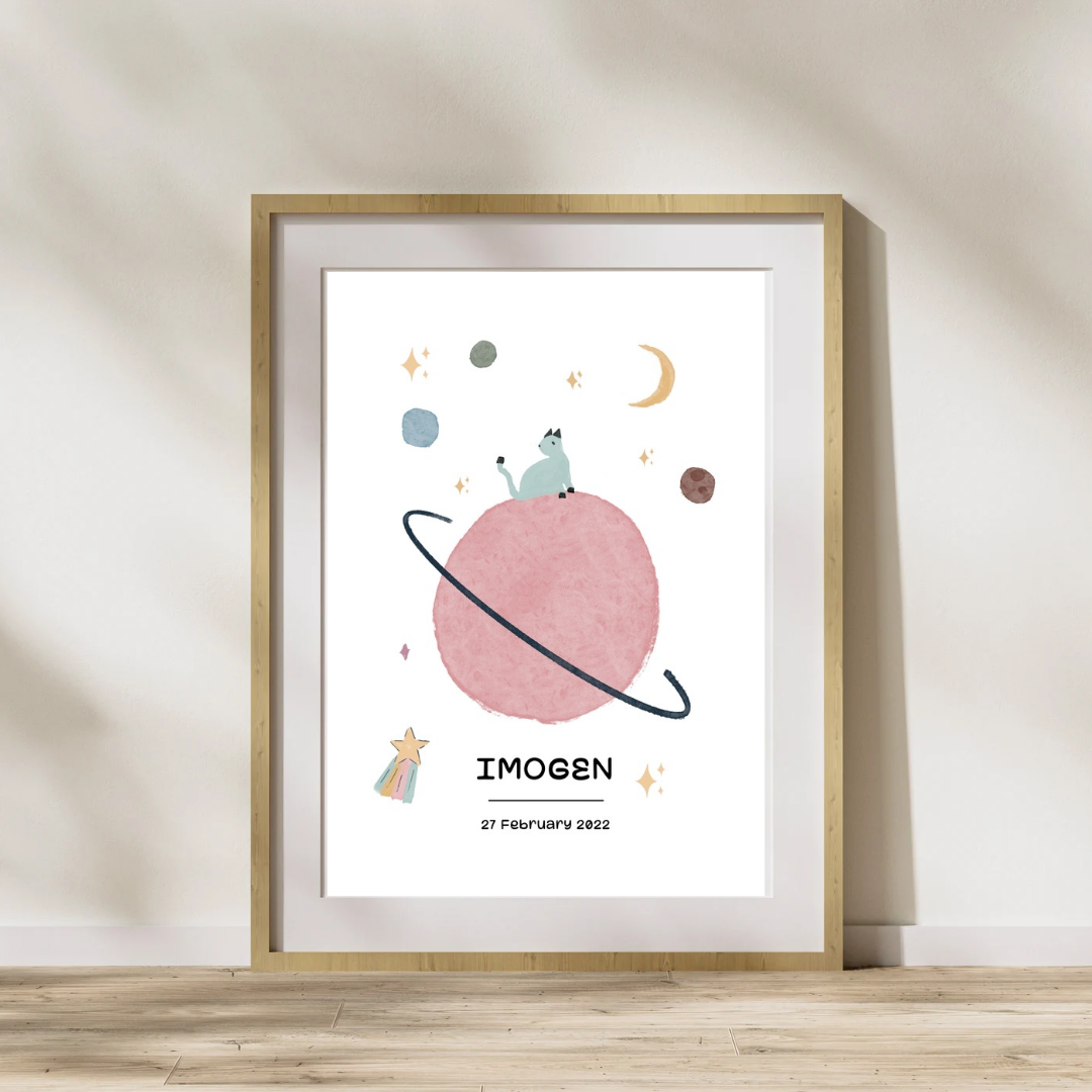Personalised Planet Children's Print