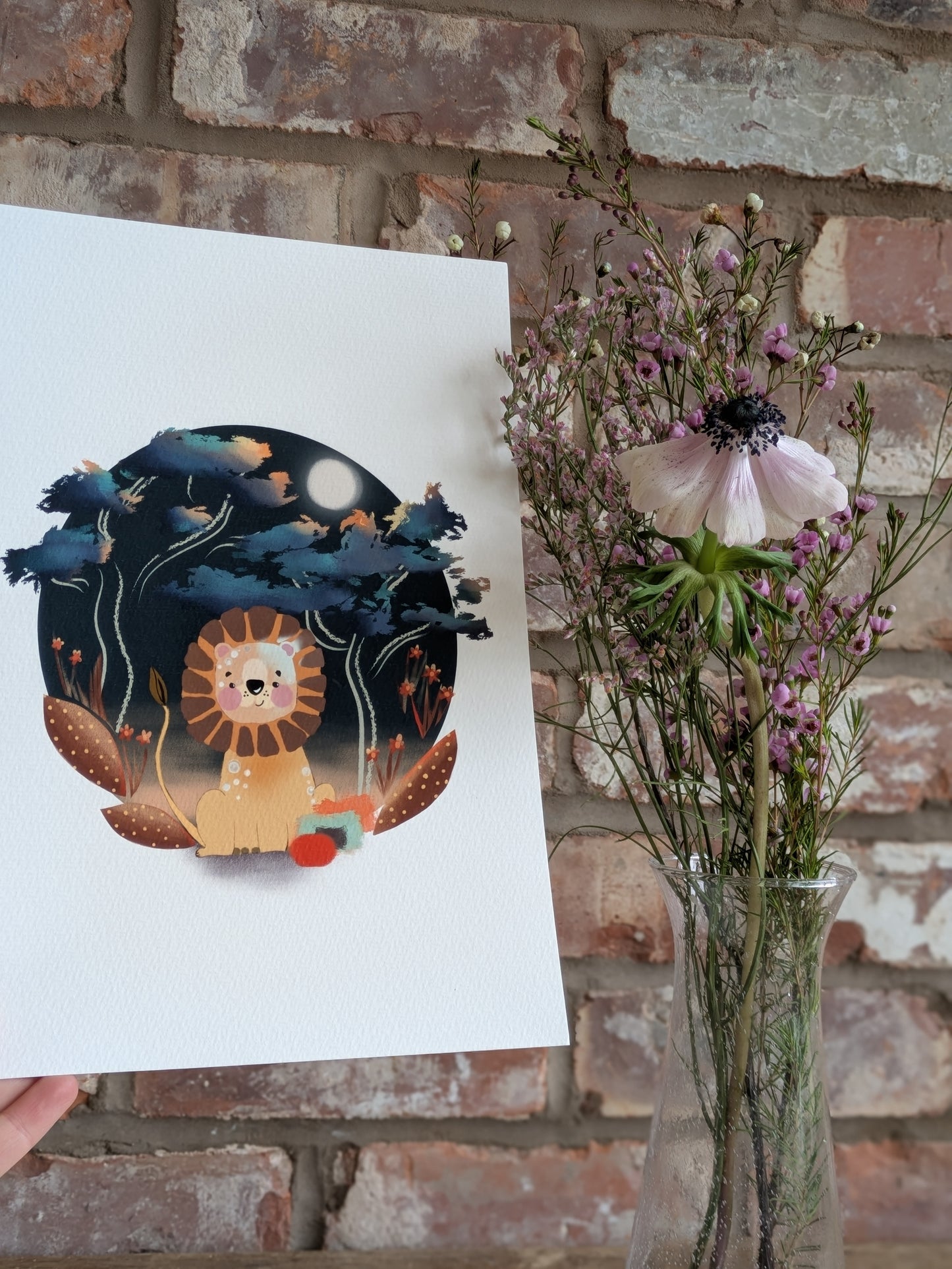 Jungle Lion Children’s Print