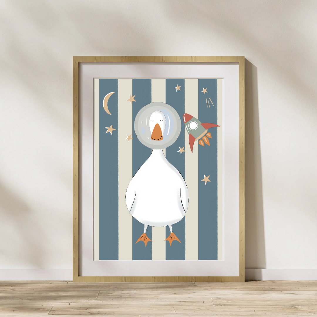 Space Duck Print