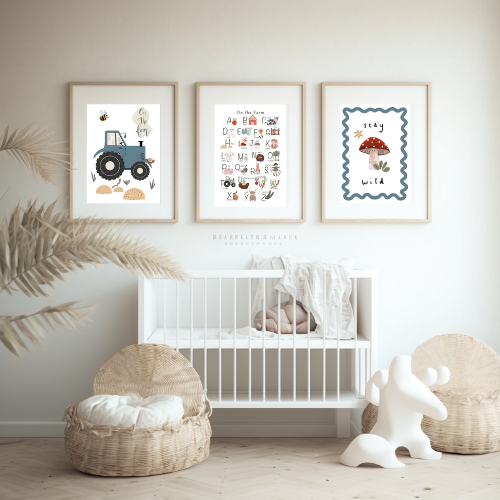 On the Farm Alphabet Print A-Z