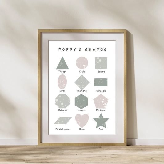 Personalised Shapes Preschool Children’s Print