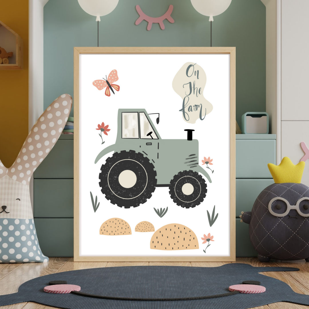 On the Farm | Tractor Print
