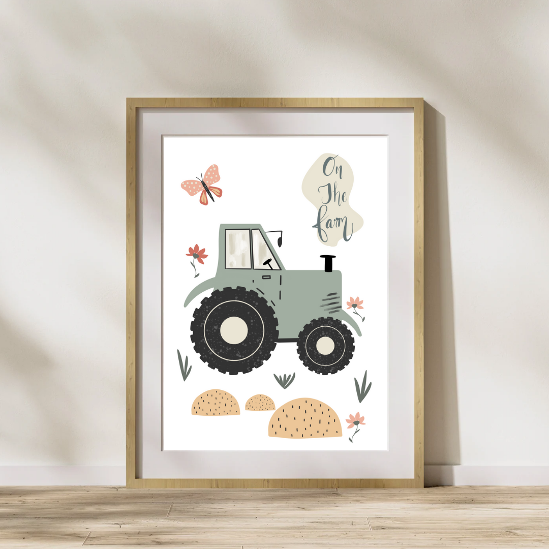 On the Farm | Tractor Print